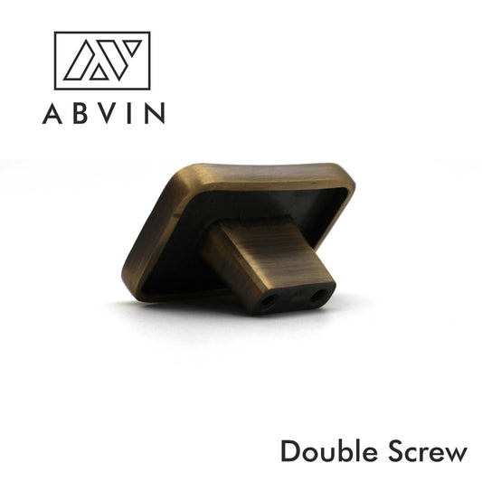 ABVIN Premium Brass Knobs Handles, Rectangle design Furniture Pulls Cabinets Cupboards Drawers knob (1 pcs)