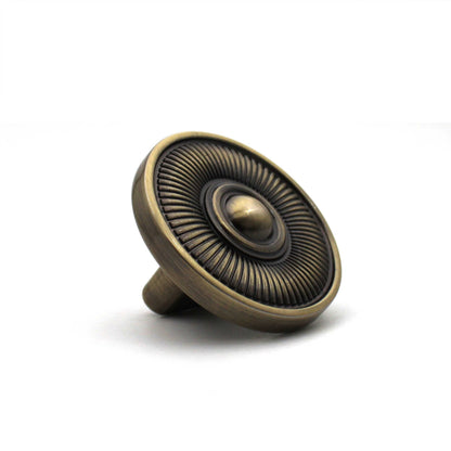 Vintage Wheel Antique Cabinet Knob | Antique Bronze Drawer Pull for Furniture, Dressers & Cupboards