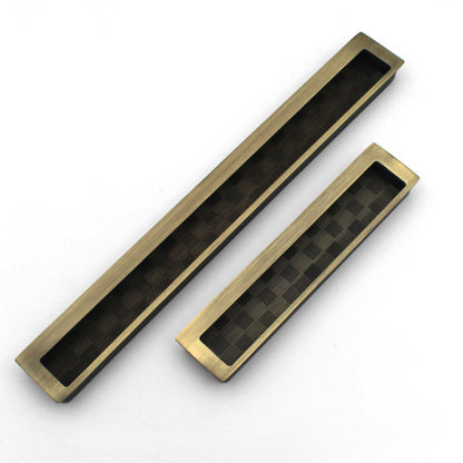 Antique Modern Flush Pull Handle Concealed Sliding Door, Cabinet, Drawer