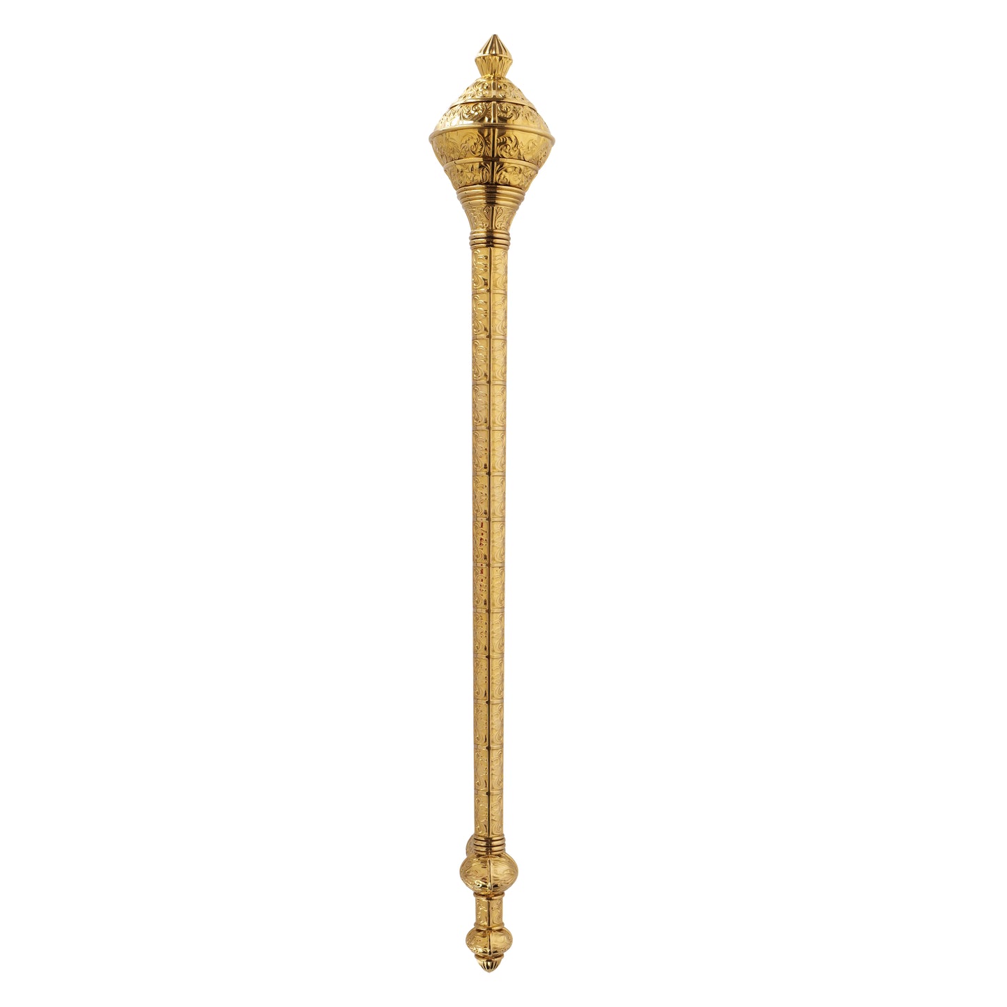 Shinny PVD Gold Finish Door Handle: Ornate Entrance Hardware