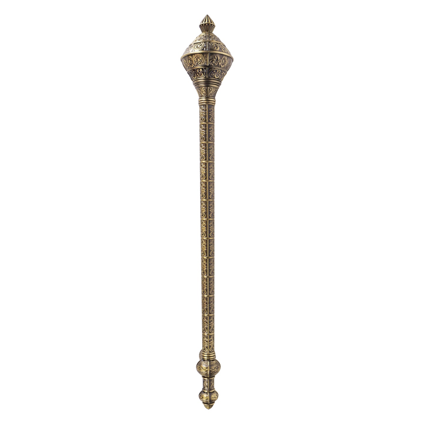 Matt Antique Brass Finish Door Handle: Ornate Entrance Hardware