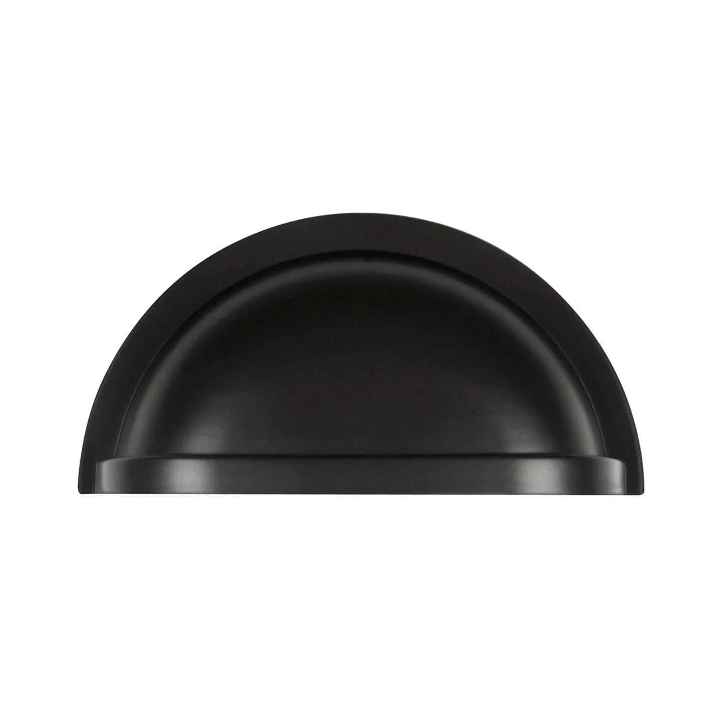 Matt Black Classical Cup Pulls Cabinet Handles for Hardware Cabinets, Cupboards and Drawers - 1 pcs