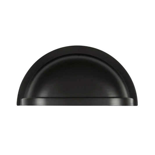 Matt Black Classical Cup Pulls Cabinet Handles for Hardware Cabinets, Cupboards and Drawers - 1 pcs