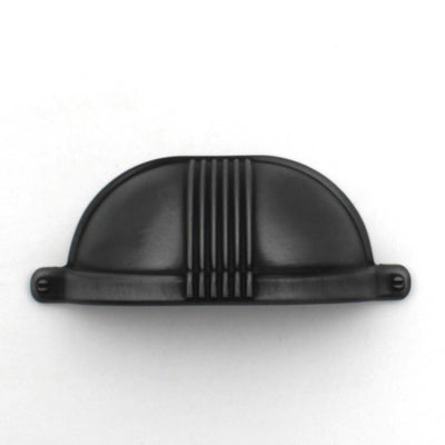 ABVIN Linning Grey Classical Cup Pulls Cabinet Handles for Hardware Cabinets, Cupboards and Drawers - 1 pcs