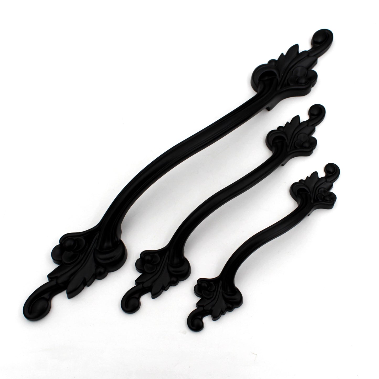 ABVIN Black Flower Vintage Bar Handles Cabinet Hardware, Furniture Pulls for Doors, Cabinets, Cupboards & Drawer