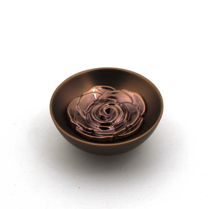 Solid Rosegold Floral Finish Cabinet Pull Knobs