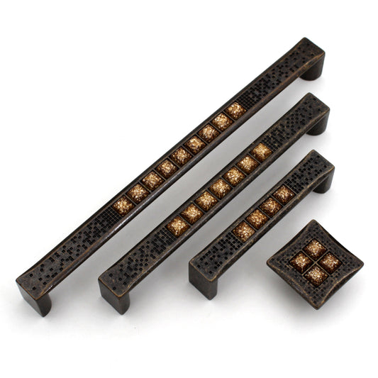 Antique Marble Handles Pulls Cabinet Drawer Dresser Furniture Knob Handle Appliance Pulls - 1 pcs