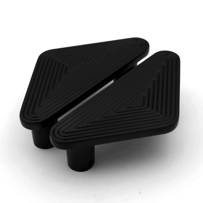 Matt Black Solid Half Style Door Cabinet Wardrobe Handles