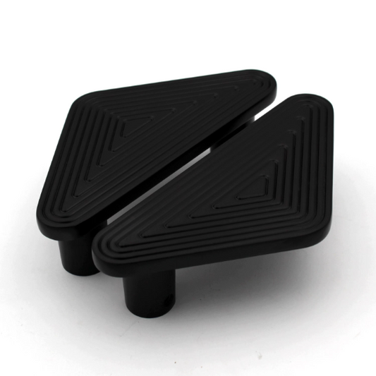 Matt Black Solid Half Style Door Cabinet Wardrobe Handles