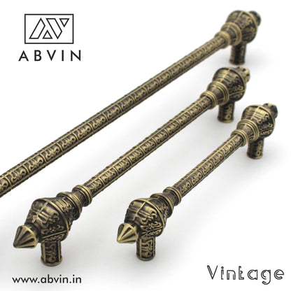 Rajwadi Antique Handles Pulls Cabinet Drawer Dresser Furniture Knob Handle Pulls Matt Dark Gold - 1 piece