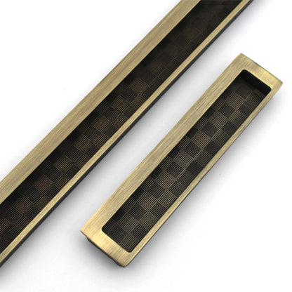 Antique Modern Flush Pull Handle Concealed Sliding Door, Cabinet, Drawer