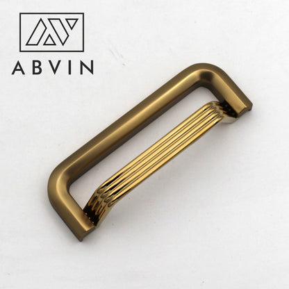 ABVIN Linning Antique Gold Modern Cup Pulls Cabinet Handles for Hardware Cabinets, Cupboards and Drawers - 1 pcs
