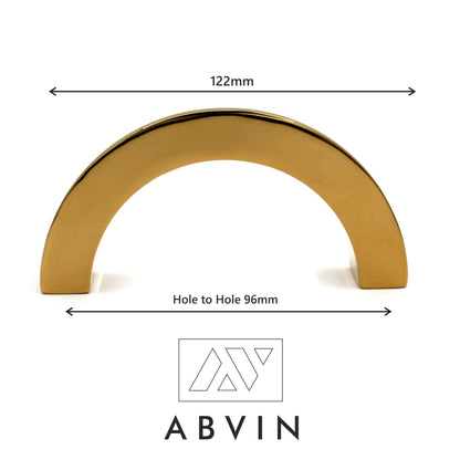 ABVIN Premium PVD Gold Bar Handles, Modern Gold Cabinet Hardware, Furniture Pulls for Doors, Cabinets, Cupboards & Drawers ( 1 pcs )
