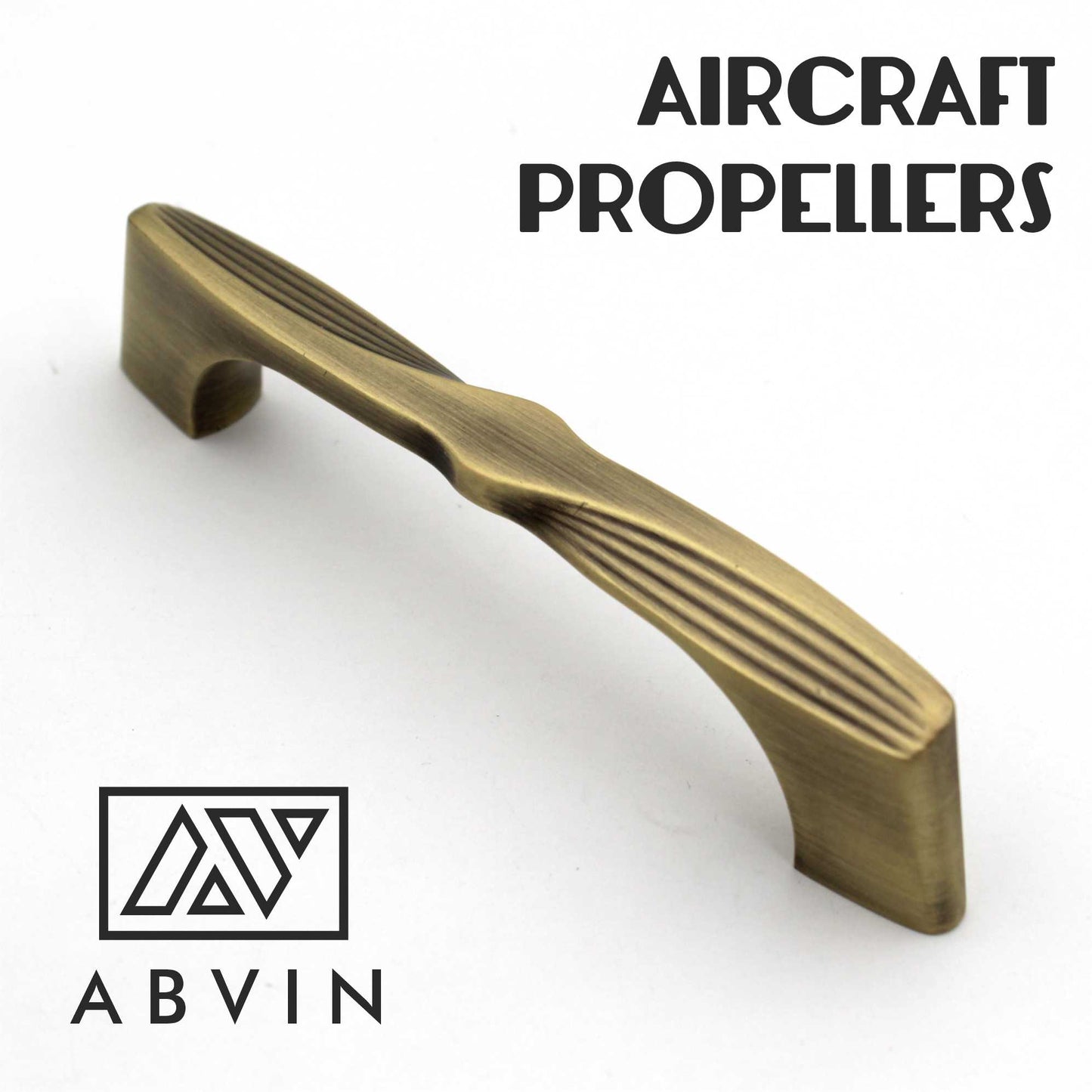 Vintage Propeller Handles Pulls Cabinet Drawer Dresser Furniture Knob Handle Pulls - 1 piece