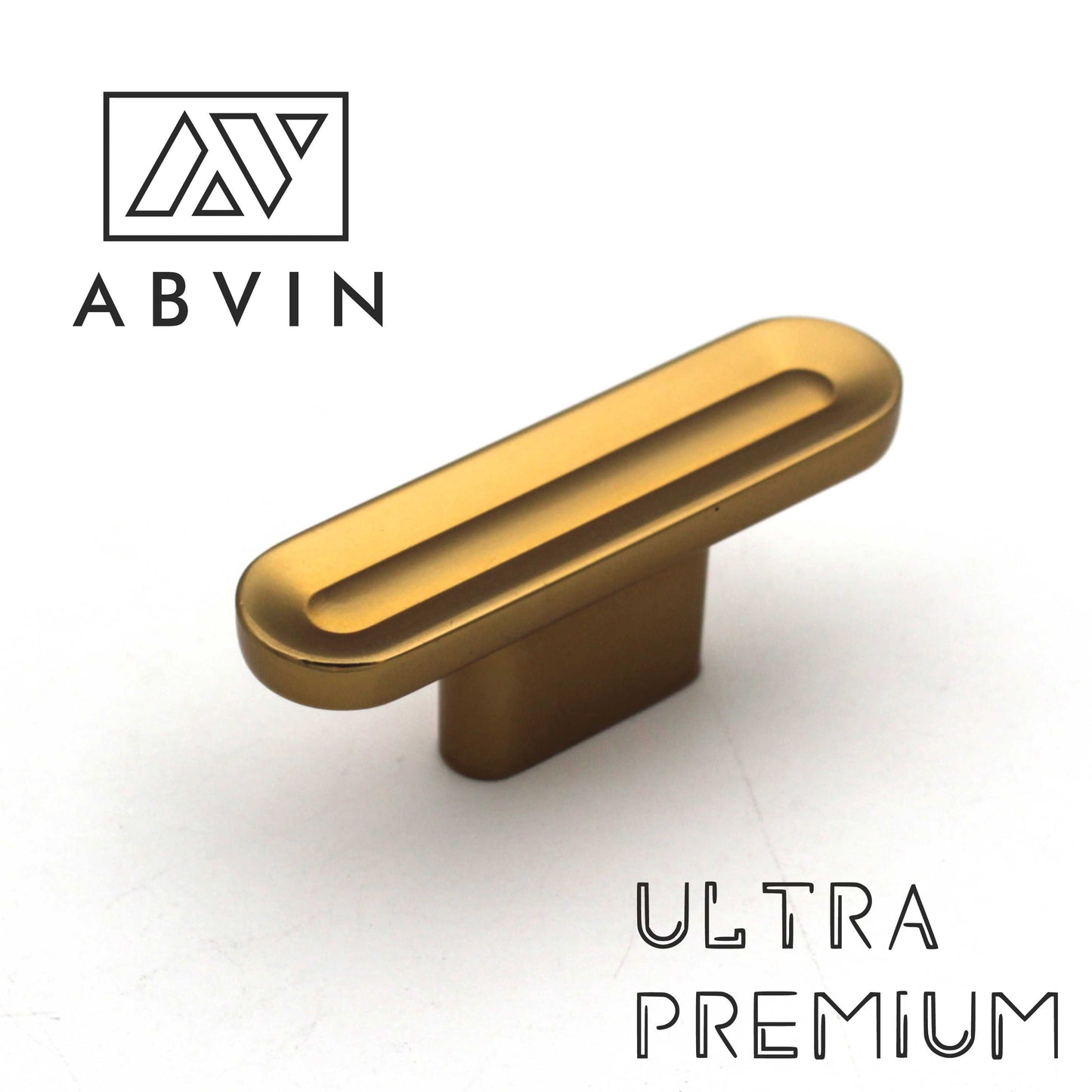 PVD Matt Gold Round Cabinet Hardware, Furniture Pulls for Doors, Cabinets, Cupboards & Drawers -1 Piece