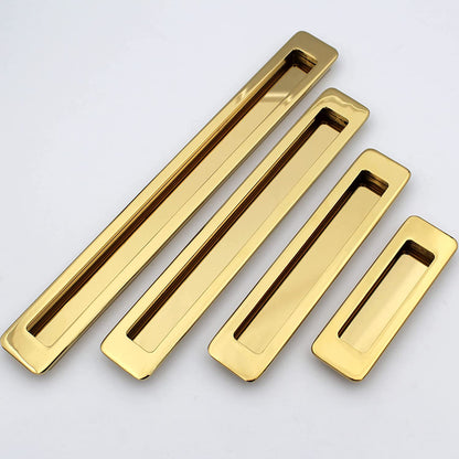 Pvd Gold Concealed Sliding Door Handle and Concealed Door Slide Handle , Door Handle and Concealed Door Pull Handle, Drawer Handles , Handles for Sliding wardrobes ( 1 Pcs )