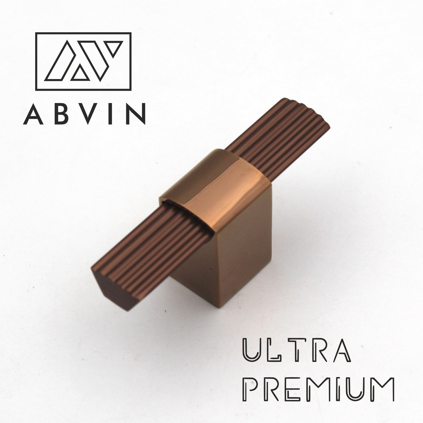 odern Lining Copper Finish Cabinet Handle - Sold Individually