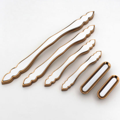 ABVIN White Gold Bar Handles, Modern  Cabinet Hardware, Furniture Pulls -01 piece