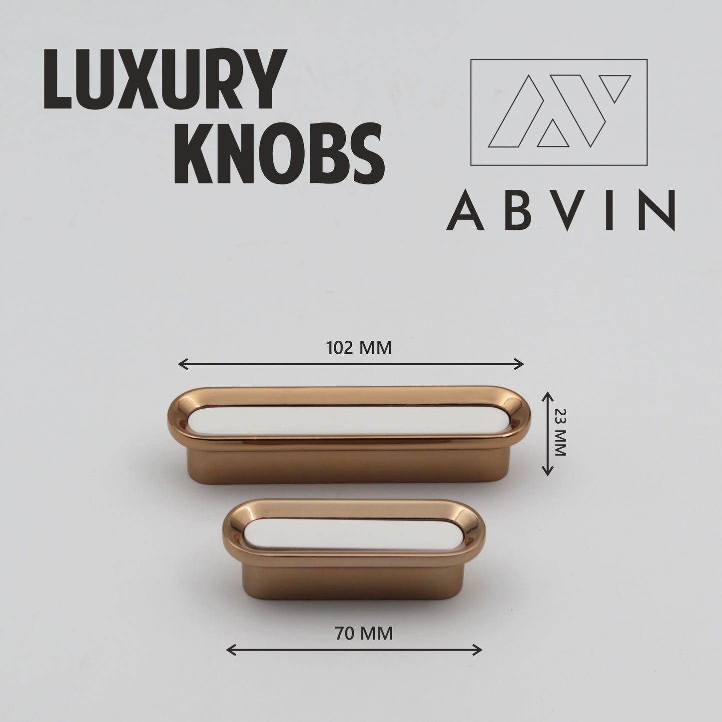 ABVIN White Gold Bar Handles, Modern  Cabinet Hardware, Furniture Pulls -01 piece
