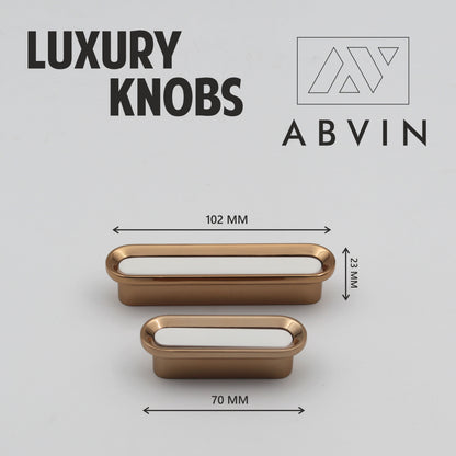 ABVIN White Gold Bar Handles, Modern  Cabinet Hardware, Furniture Pulls -01 piece