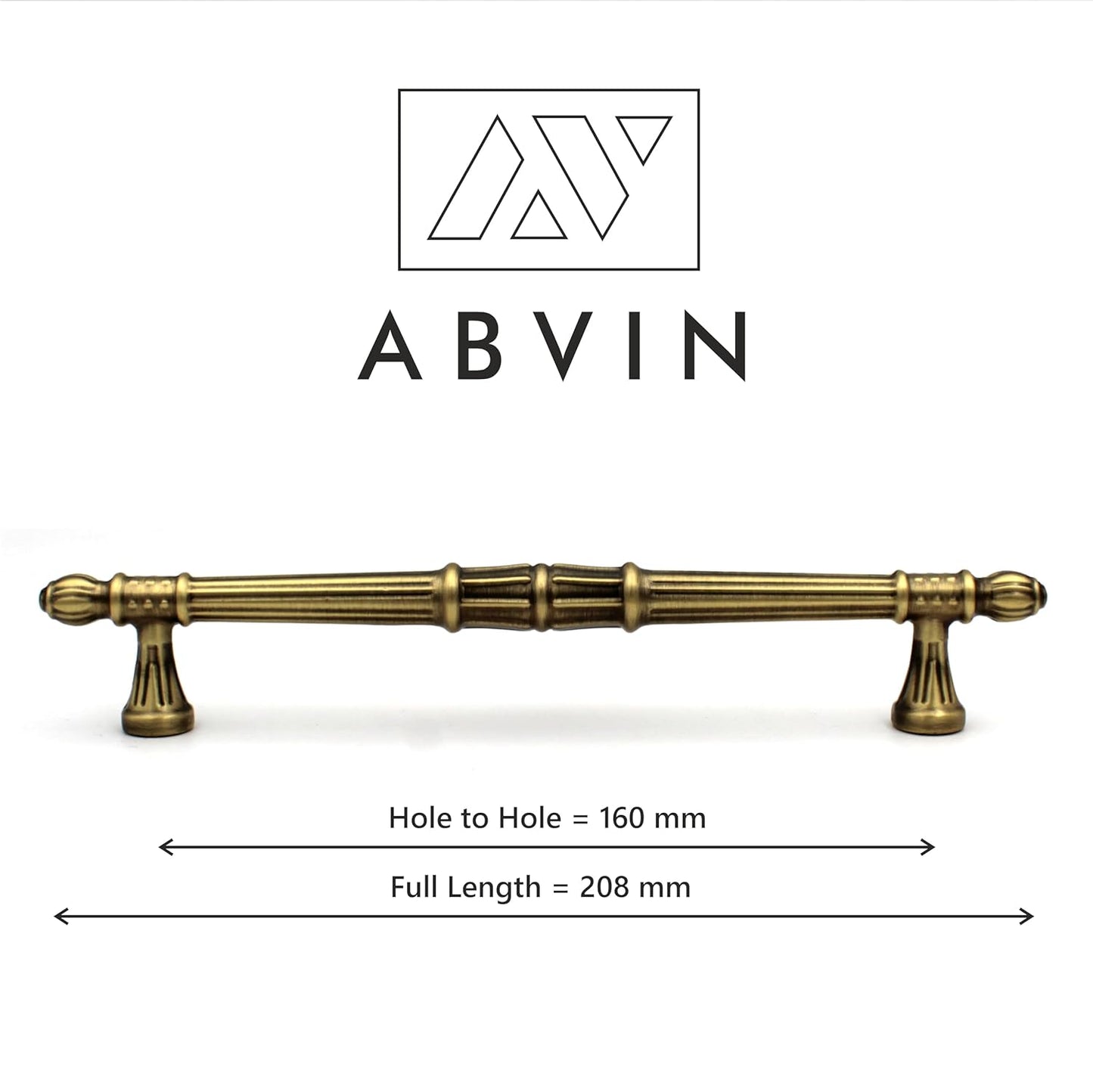 ABVIN Premium Vintage Bar Pulls Cabinet Drawer Handles Pulls Cabinet Drawer Dresser Furniture Knob Handle Pulls - 1 pcs