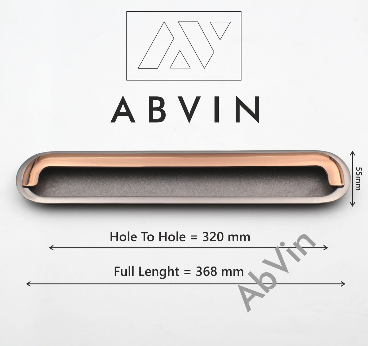 Grey Rosegold Concealed Sliding Door Handle and Concealed Door Pull Handle, Handles for Sliding wardrobes and Drawers