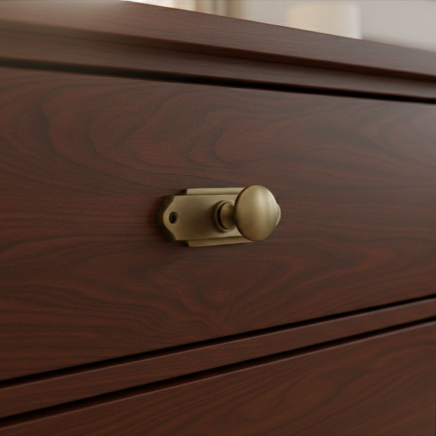ABVIN Pure Brass Plate Knobs Handles, Furniture Pulls Cabinets Cupboards Drawers knob (1 pcs)