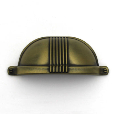 ABVIN Linning Antique Gold Modern Cup Pulls Cabinet Handles for Hardware Cabinets, Cupboards and Drawers - 1 pcs