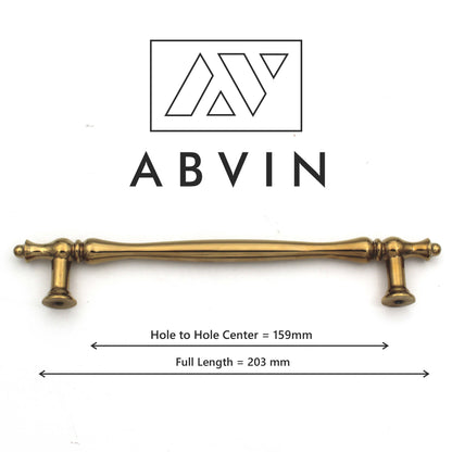 Classical Elegant PVD Gold Handles Pulls Cabinet Drawer Dresser Furniture Knob Handle Pulls - 1 piece