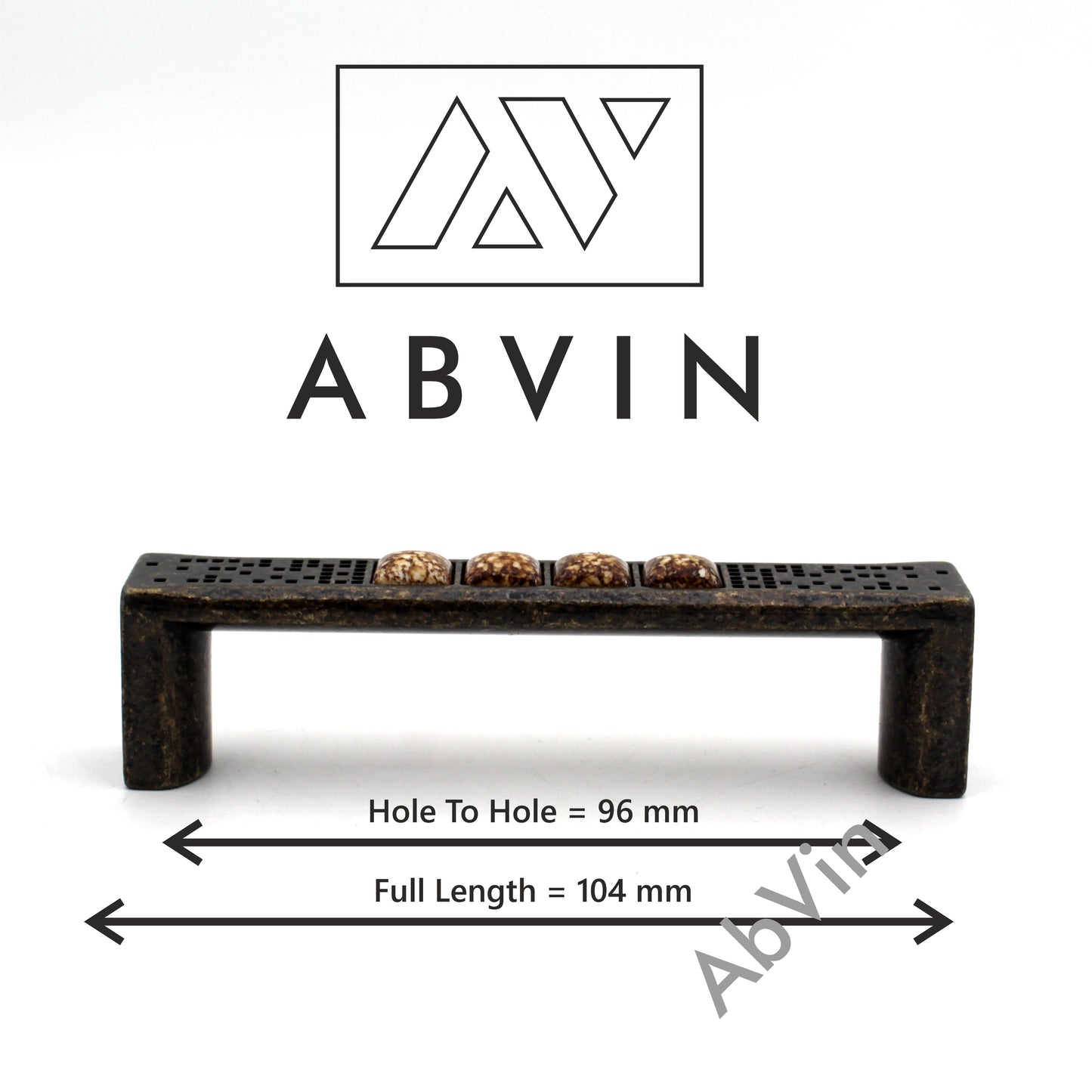 Antique Marble Handles Pulls Cabinet Drawer Dresser Furniture Knob Handle Appliance Pulls - 1 pcs