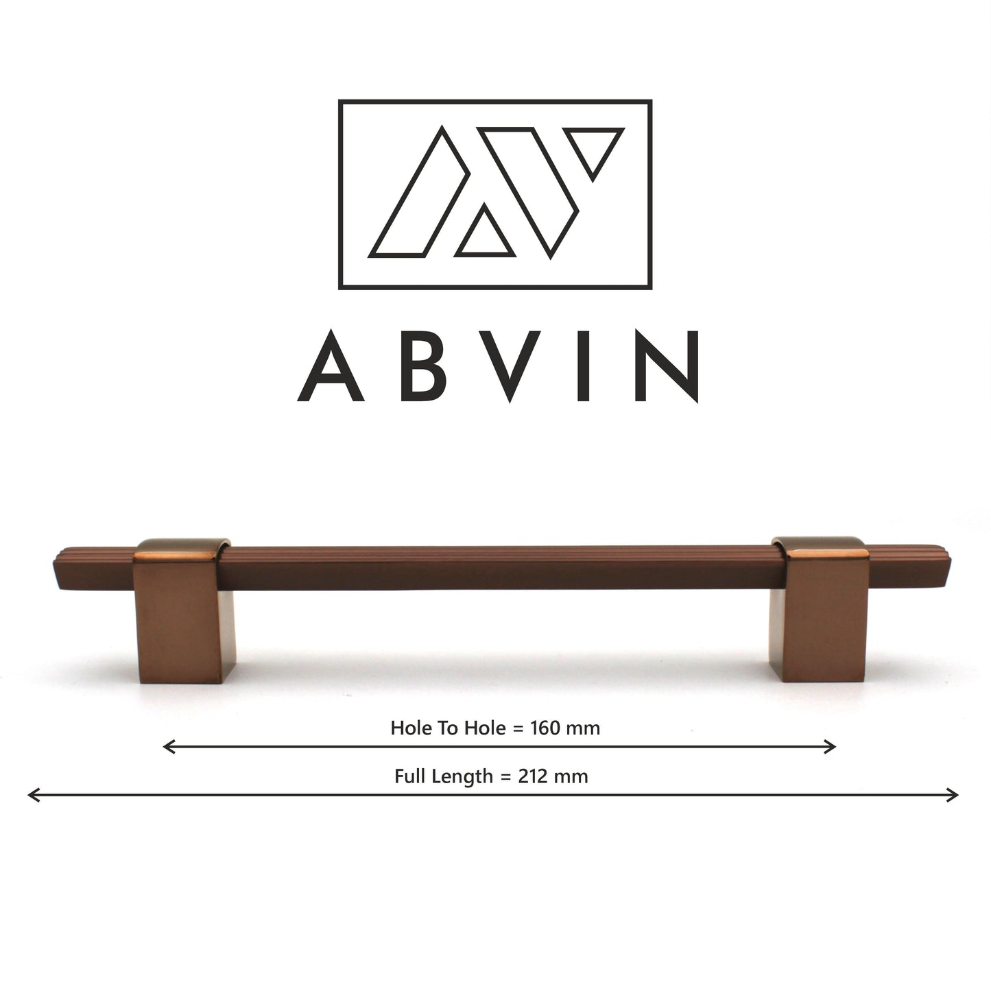 odern Lining Copper Finish Cabinet Handle - Sold Individually