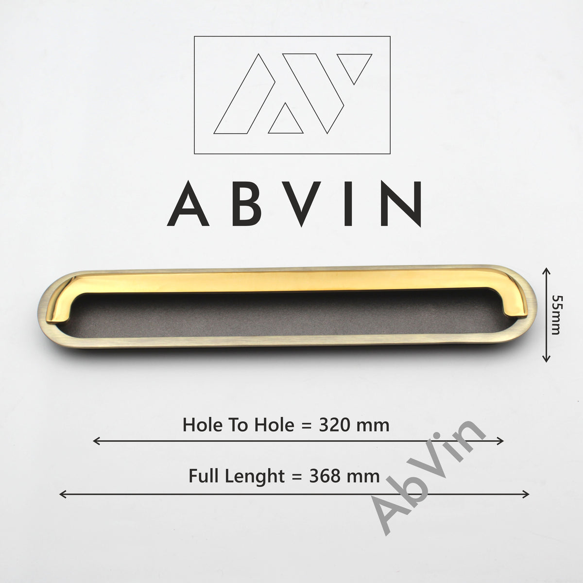 Antique Gold Concealed Sliding Door Handle and Concealed Door Pull Handle, Handles for Sliding wardrobes and Drawers (Copy)
