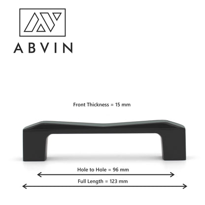 ABVIN Black Green Handles, Modern  Cabinet Hardware, Furniture Pulls for Doors, Cabinets, Cupboards & Drawers