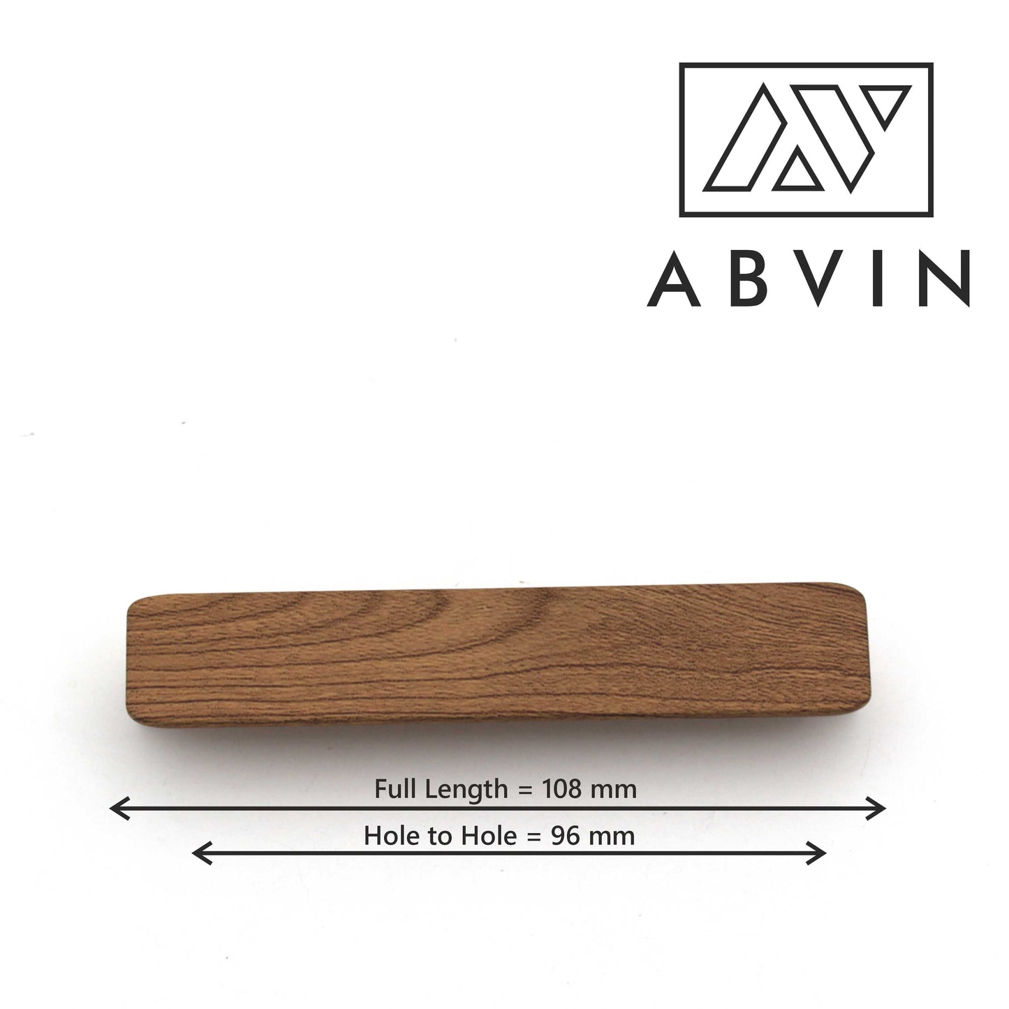 Light Wood Cabinet Handles | Modern Drawer Pulls for Dresser, Kitchen, Furniture – Single Piece