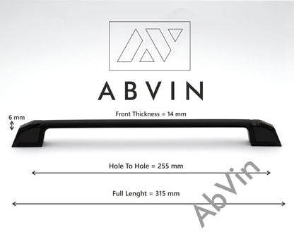 ABVIN Dual Black Bar Handles, Modern Gold Cabinet Hardware, Furniture Pulls for Doors, Cabinets, Cupboards & Drawers