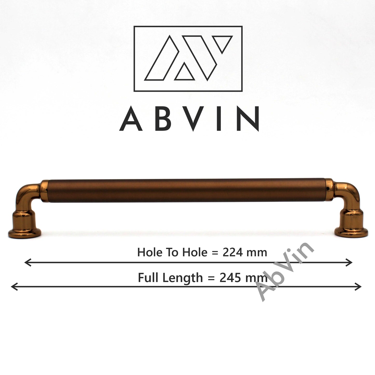 Modern Dual Copper Handles Pulls Cabinet Drawer Dresser Furniture Handle Pulls - 1 pcs