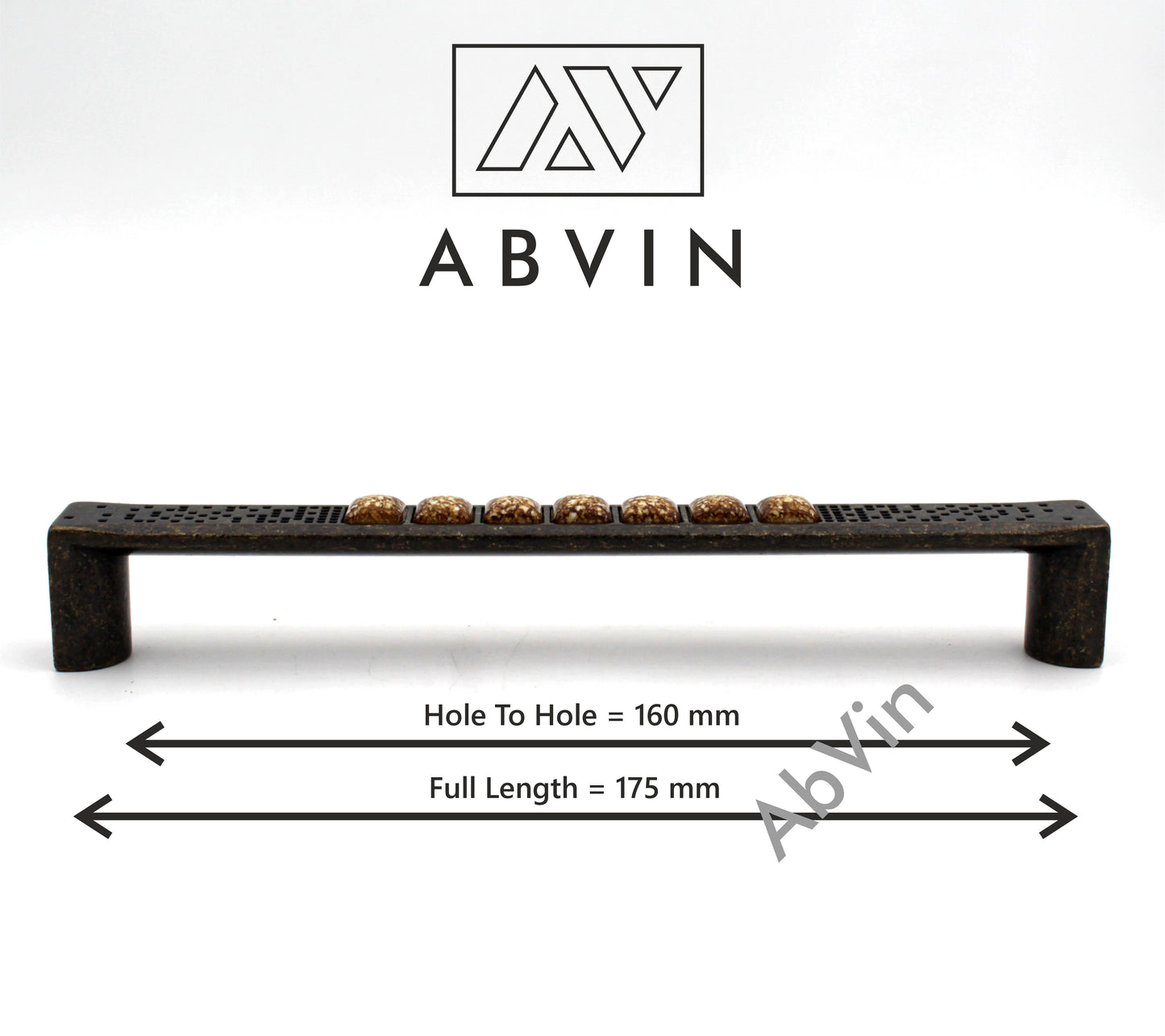 Antique Marble Handles Pulls Cabinet Drawer Dresser Furniture Knob Handle Appliance Pulls - 1 pcs