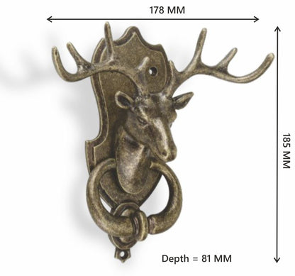STAG Brass Front Door Knocker - 1 piece