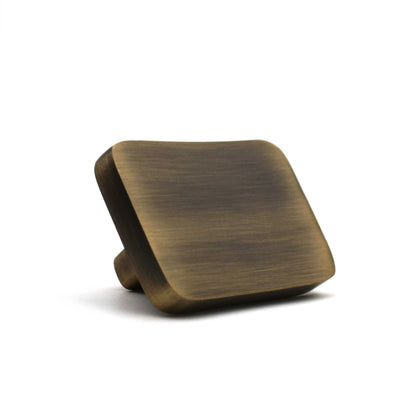 ABVIN Premium Brass Knobs Handles, Rectangle design Furniture Pulls Cabinets Cupboards Drawers knob (1 pcs)