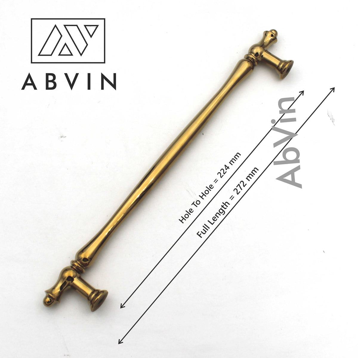Classical Elegant PVD Gold Handles Pulls Cabinet Drawer Dresser Furniture Knob Handle Pulls - 1 piece