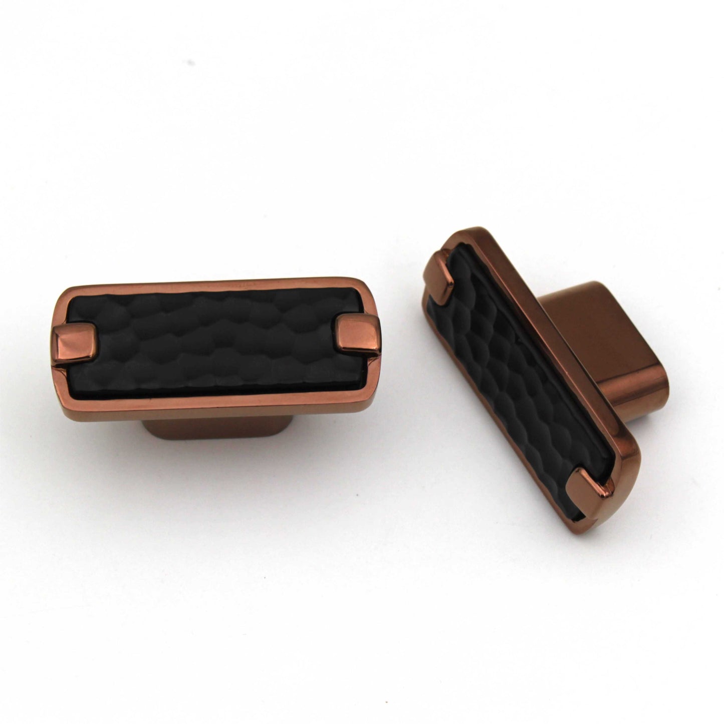 Modern Hammered Black Copper Cabinet Handle: Drawer, Dresser, and Furniture Pull