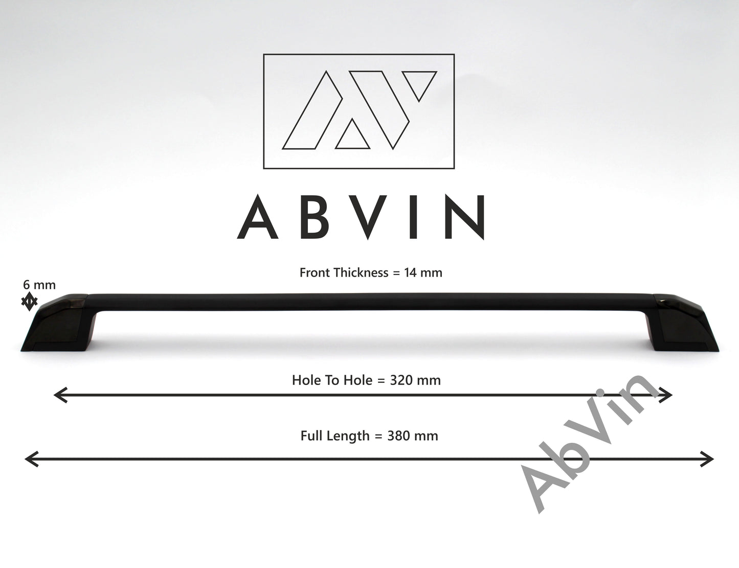 ABVIN Dual Black Bar Handles, Modern Gold Cabinet Hardware, Furniture Pulls for Doors, Cabinets, Cupboards & Drawers