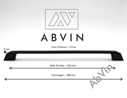 ABVIN Dual Black Bar Handles, Modern Gold Cabinet Hardware, Furniture Pulls for Doors, Cabinets, Cupboards & Drawers