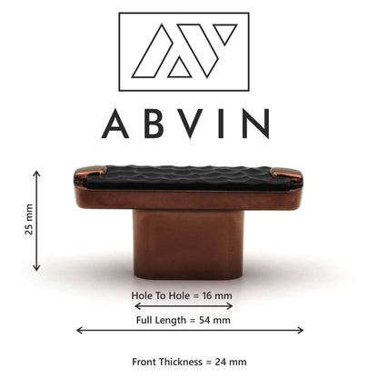 Modern Hammered Black Copper Cabinet Handle: Drawer, Dresser, and Furniture Pull
