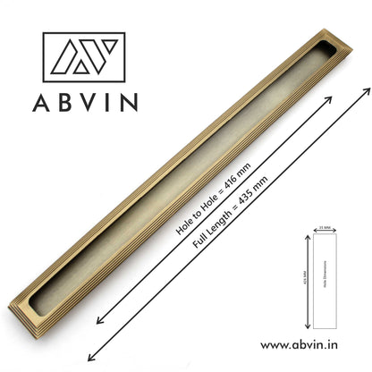 ABVIN Antique Finish Concealed Sliding Concealed Door Handles for Sliding wardrobes (1 Pcs)