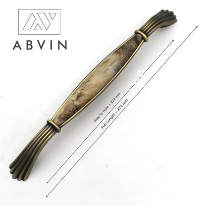 Modern Corian Marble Bronze Antique Cabinet Handle - Sold Individually