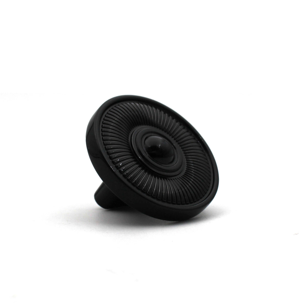 Vintage Wheel Black Cabinet Knob | Antique Bronze Petal Drawer Pull for Furniture, Dressers & Cupboards