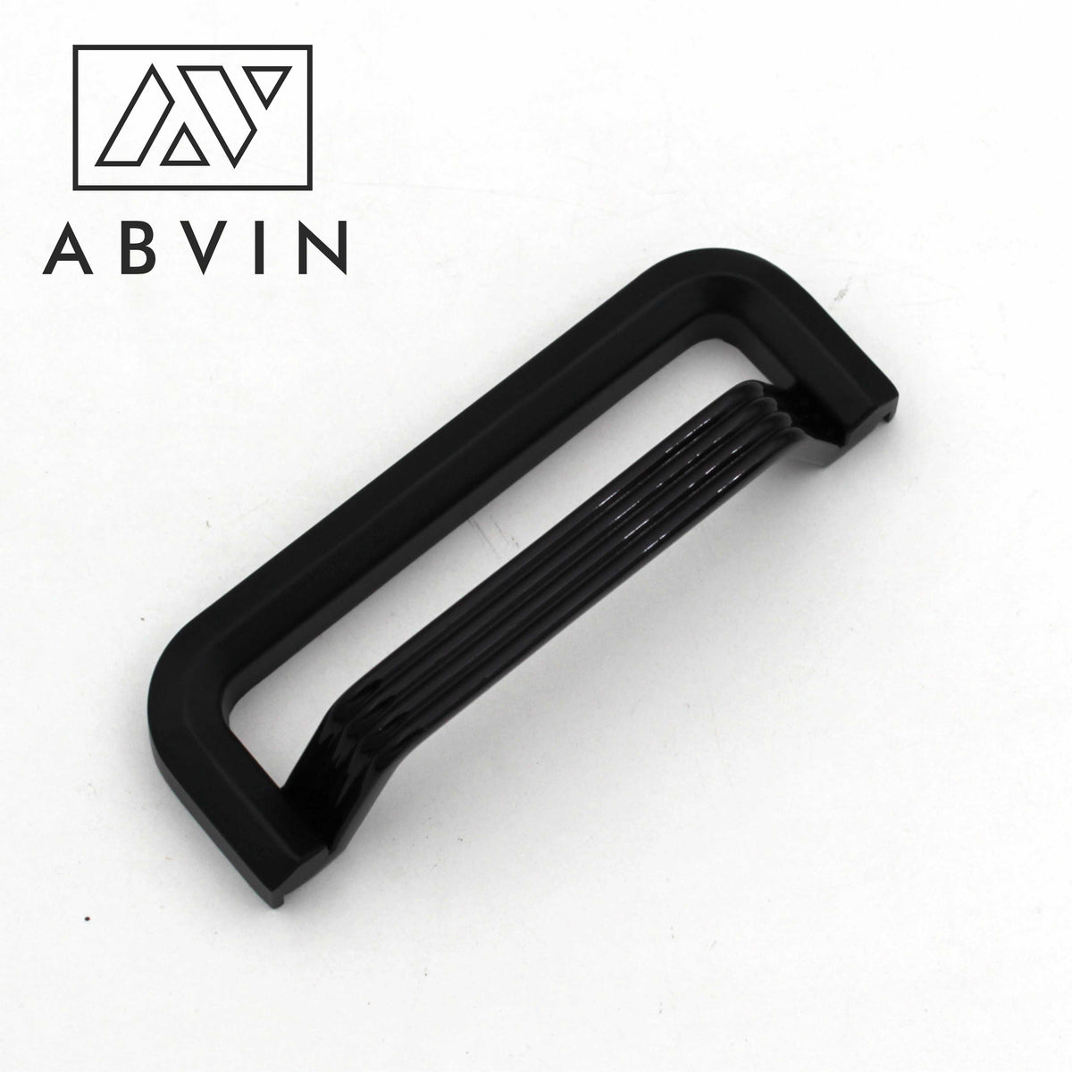 ABVIN Linning Dual Black Modern Cup Pulls Cabinet Handles for Hardware Cabinets, Cupboards and Drawers - 1 pcs