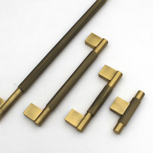 Abvin Antique Handles Fluted Cabinet Pulls & T-Bar Knobs