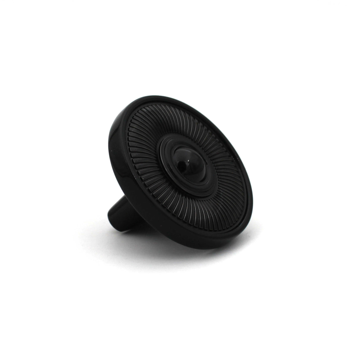 Vintage Wheel Black Cabinet Knob | Antique Bronze Petal Drawer Pull for Furniture, Dressers & Cupboards